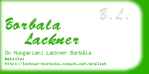 borbala lackner business card